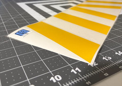 Chevron Reflective Car Decal (1 Left and 1 Right) Various Colors 12″x6″ By SSMG