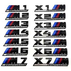 Car Emblem M Competition Badge Sticker For BMW X1 X3 X4 X5 X7 X2 X6 F40 F10 G30