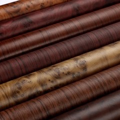 Car Interior Wood Grain Textured Glossy Vinyl Wrap Sticker DIY Decal Sheet Film