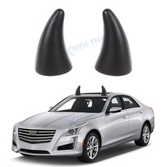2Pcs Black Devil Bull Horn Roof Top Stickers Decoration For Car Fender Truck SUV