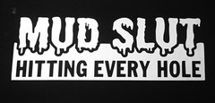 Mud Slut Funny DieCut Vinyl Window Decal Sticker Car Truck SUV JDM Bumper 4×4