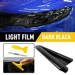 12″x72″ Gloss Dark Black Smoke Headlight+Taillight Fog Light Tint Film Vinyl