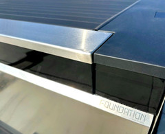THE CYBERCAP 16ga Stainless Steel Tailgate Top Cap Tesla CYBERTRUCK Made in USA