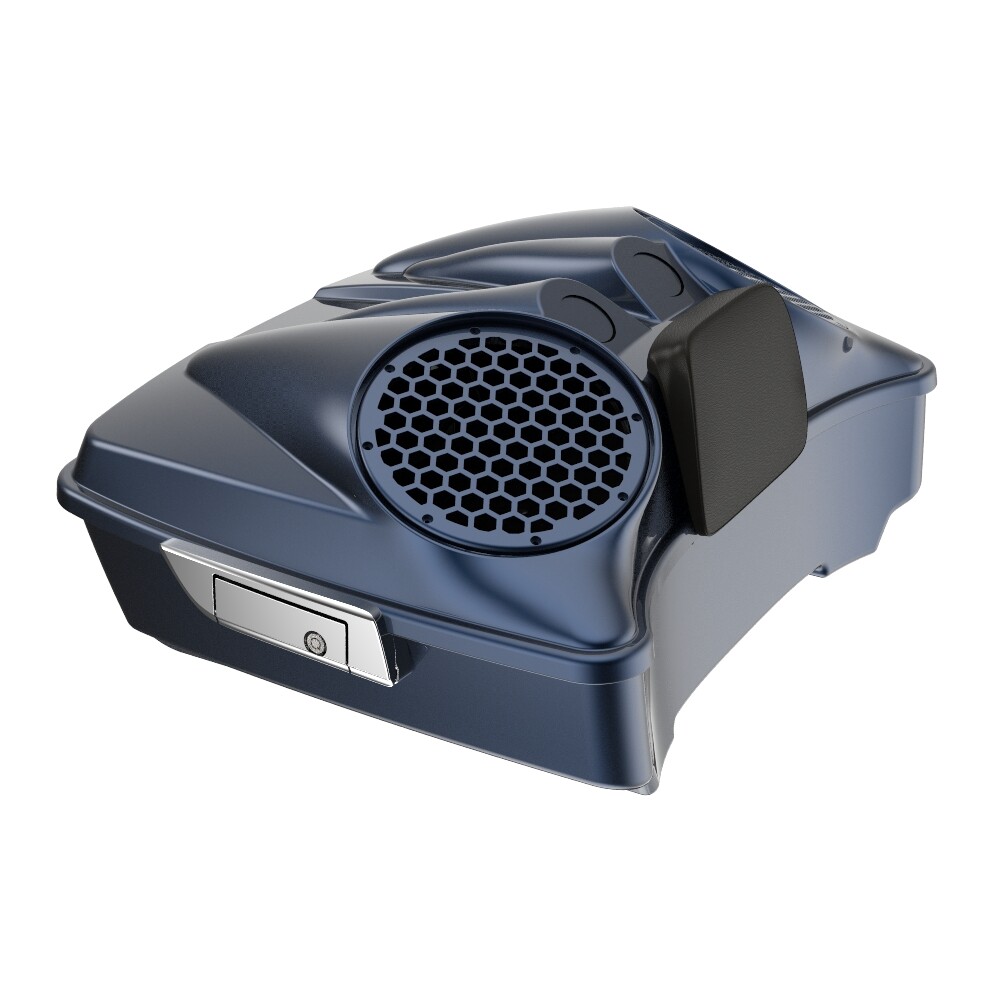 Midnight Blue 8” Speaker Lids Fits Advanblack/Harley Chopped Tour Pak Pack