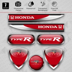 Universal Medal Mugen Power Type R Car Logo Sticker Vinyl 3D Decal Stripe Decor