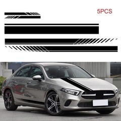 5PCS Car Stickers and Decals,Stripe Graphic Sticker for Car Auto Body Side Long