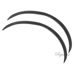 Car Wheel Eyebrow Arch Protector Trim Lips Fender Flares Carbon Fiber Black