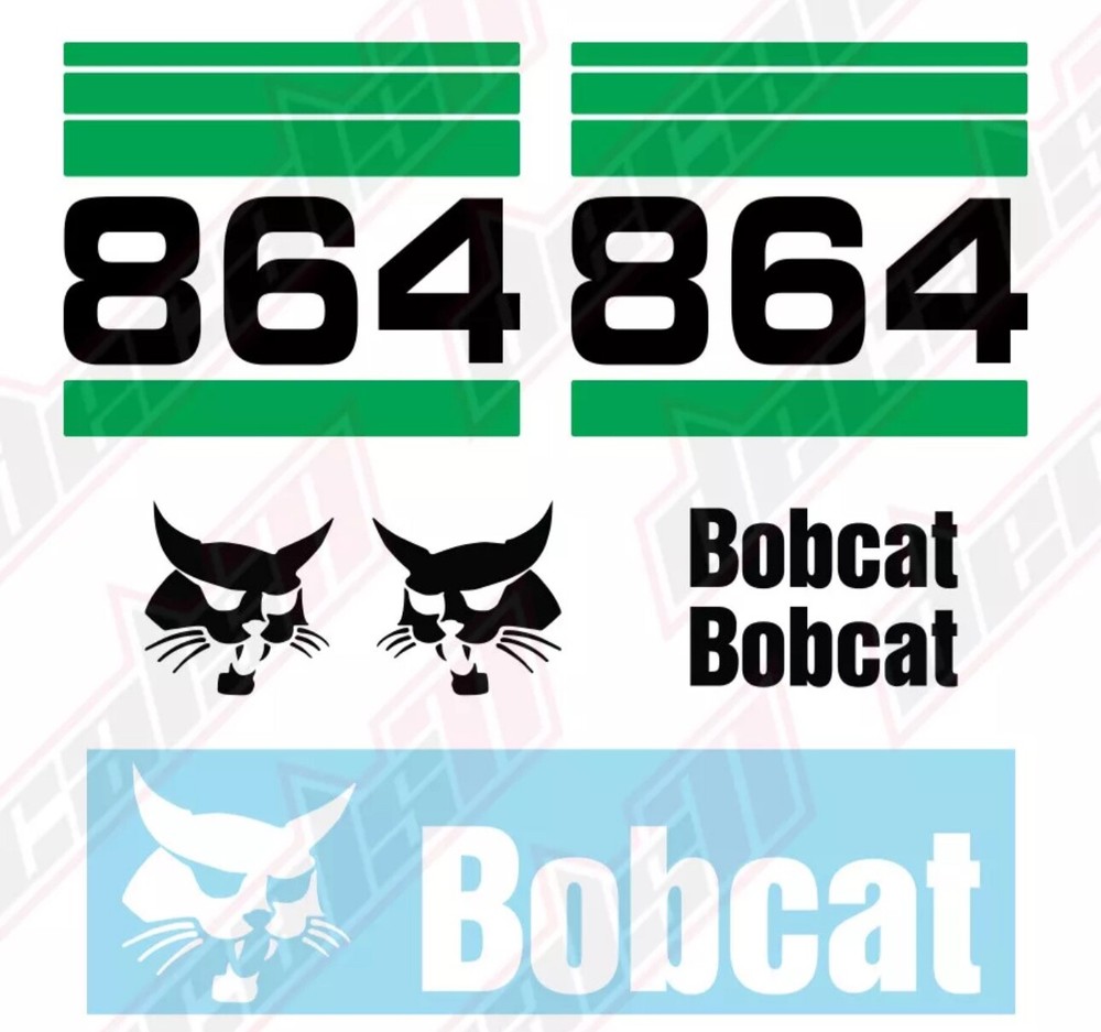 Bobcat 864 Skid Steer Set Vinyl Decal Sticker – Aftermarket.