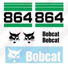 Bobcat 864 Skid Steer Set Vinyl Decal Sticker – Aftermarket.