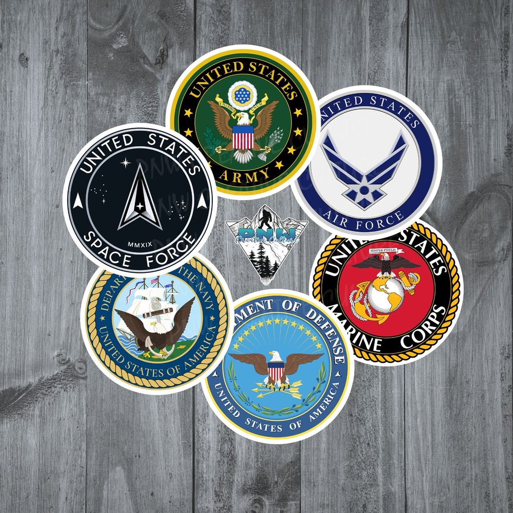 US Military Stickers – High Quality, Weather & Water Resistant! Multiple Sizes