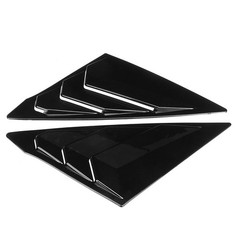 For Honda Civic Sedan 2022-2025 Pair Rear Window Louver Vent Shade Shutter Cover