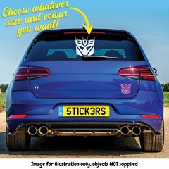 Transformers Decepticons Logo Decal – Choose Your Size and Colour!