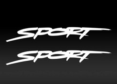 Two 8″ Sport Text Font Trunk Bumper Car Window Vinyl Decal sticker – TWO DECALS