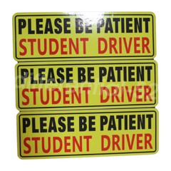 3 Pcs Bumper Sticker Car Decal Student Driver Magnet Car Signs Please Be Patient