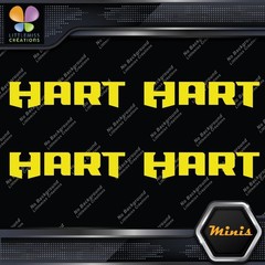 Compatible Hart Tools Name Only Logo Pack of 4 MINI SIZE Decals Stickers Vinyl