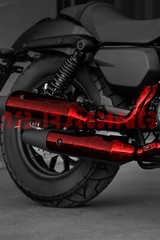ESSMO PET Marble Forged Gloss Carbon Fiber Red Car Vehicle Vinyl Wrap Decal