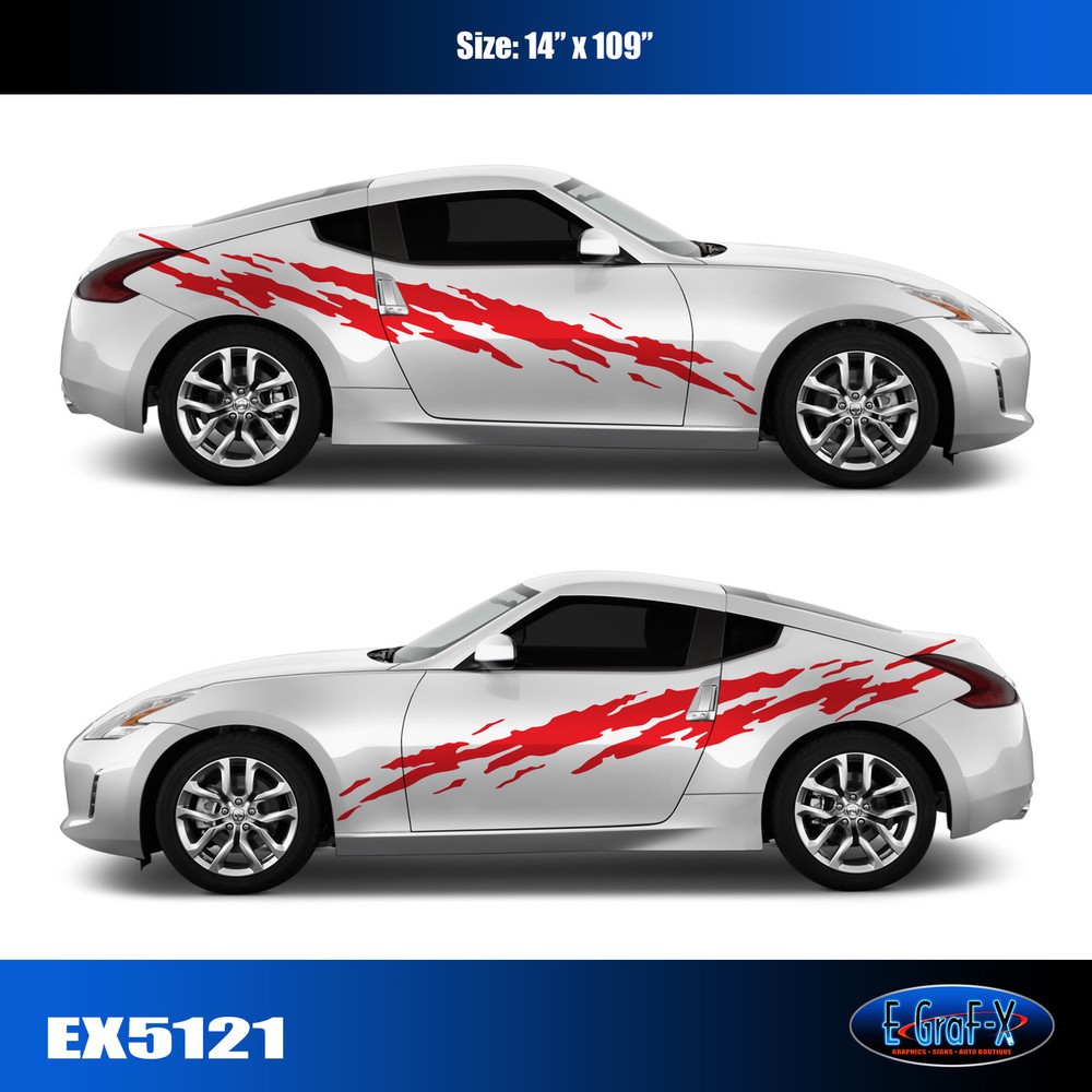5121 Splash Vinyl Graphics Decals CAR TRUCK Body Sticker High Quality EgraF-X