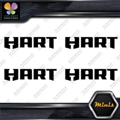 Compatible Hart Tools Name Only Logo Pack of 4 MINI SIZE Decals Stickers Vinyl