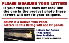 TR109 1987 1988 1989 1990 1991 FORD STYLESIDE F150 F250 F350 – TAILGATE LETTERS
