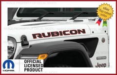 18 – 23 Jeep Gladiator RUBICON Hood Decals Graphics Stickers JT Red Black FJ5T6