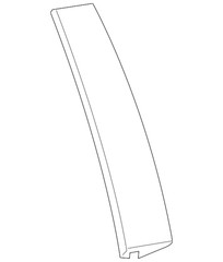 Genuine GM Rear Driver Side Door Window Frame Front Applique 84263146