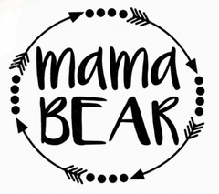 Mamma Bear Arrow circle boho Diecut Vinyl Decal Outdoor choose color