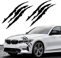 2PCS Car Decals Claw Marks Vinyl Reflective Stripes for SUV Truck Window