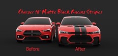 FOR Dodge CHARGER 15 to 25 Racing Stripe 10″ Graphic Vinyl Decal Sticker 36 FEET