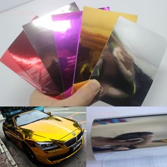 Testing Sample / 3D Chameleon Pearl Metal Chrome Satin Vinyl Wrap Sticker ABUS