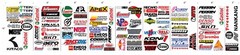 80+ Racing High Quality Vinyl Decals – Extras Included – FREE SHIPPING