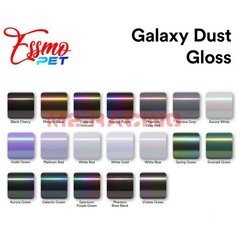 ESSMO PET Galaxy Dust Gloss Galactic Green Auto Car Vinyl Wrap Decal Sticker