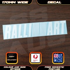 Ralliart Mitsubishi Lancer WRC Style Sticker Decal Car Bumper Turbo Evo Makinen