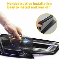 12×72″ Matte Smoke Black Tail Headlight Tint Vinyl Film Overlay Wrap Sheet M