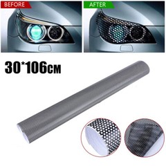 Perforated One Way Vision Black Tint Film Vinyl Car Window Decal Sticker Sheet