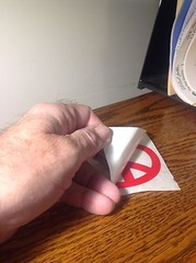BOGO! Peace Sign 3″ Outdoor Vinyl Sticker. Free Ship. Black, Red, Green. Decal.
