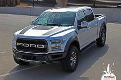 Ford F-150 Raptor Stripes 3M Decals Vinyl Graphics VELOCITOR HOOD 2018 2019 2020