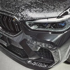 108″x60″ Premium Forged Black Carbon Fiber Vinyl Wrap Film Satin Matte 9ft x 5ft