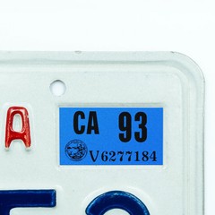 1993 California License Plate YOM Registration Sticker – CA DMV – Free Shipping