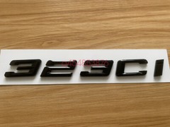 Gloss Black 3D ABS Letters Trunk 323ci Emblem Rear Badge for BMW 2017-2022 323ci