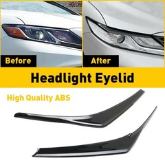1/2Headlight Eyelid Trim Cover Eyebrows For Toyota Camry SE XSE XLE 2018-20 A
