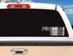 (2) CUSTOM CHROME Vinyl Decals – TRUCKS CARS MOTORCYCLE – 22 inch EACH