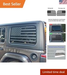 Rear Window American Flag Decal Compatible with Jeep Wrangler JL JLU 2018-202…