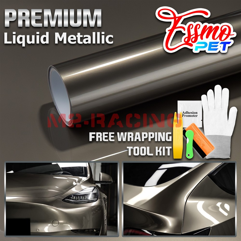 ESSMO PET Liquid Metallic Bronze Vinyl Wrap Car Auto Decal Sticker Air Release