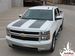 2014-2015 Chevy Silverado RALLY 1500 3M Pro Vinyl Hood Tail Stripe Decal Graphic
