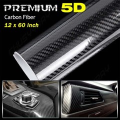 5D Waterproof Carbon Fiber Vinyl Car Wrap Sheet Roll Film Sticker Decal Paper US
