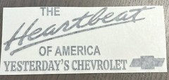 22″ Chevy Racing Chevrolet die cut Vinyl car decal sticker heartbeat black