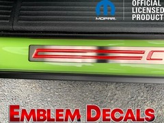 Dodge Challenger Door Sill Plate Decal 15 16 2017 2018 2019 2020 2021 2022 2023
