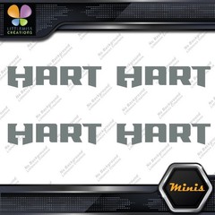 Compatible Hart Tools Name Only Logo Pack of 4 MINI SIZE Decals Stickers Vinyl