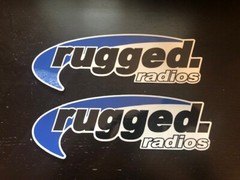 RUGGED RADIOS Racing Stickers 2″X8″ 2PC SET offroad utv overland powersports atv