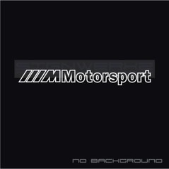 M Motorsport Decal Sticker M2 M3 BMW M4 M6 X3 X5 X6 X5M X6M Outline Pair